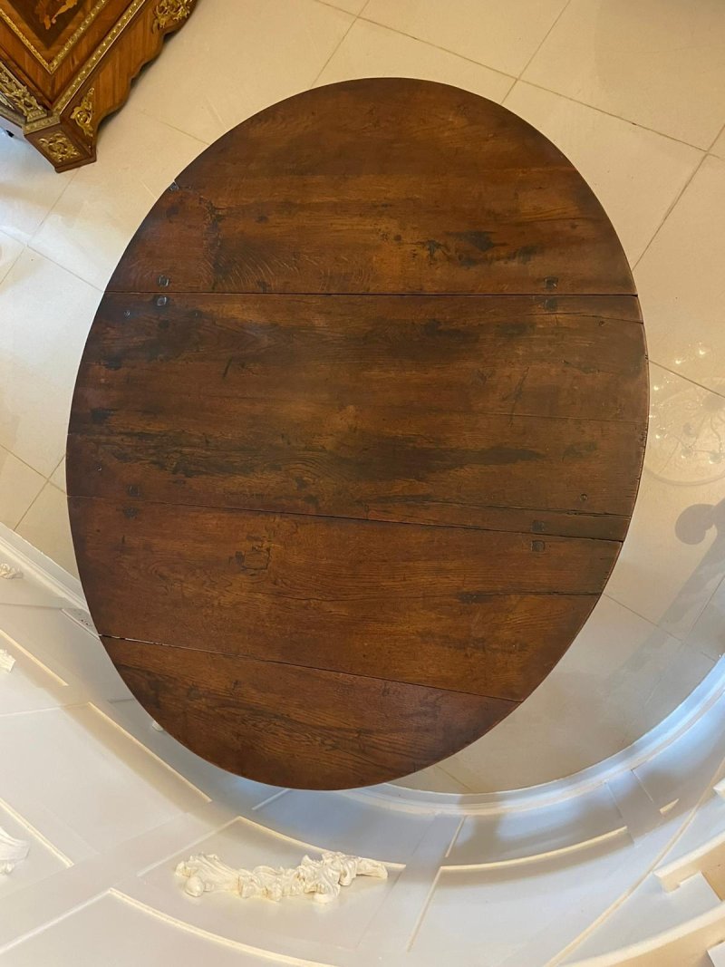 Antique 17th Century Oak Gateleg Table - Image 9